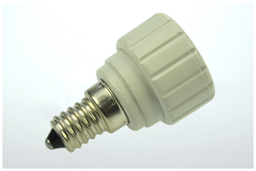 Zeige Details für Adapter E14 auf GU10 Bild von Adapter E14 auf GU10