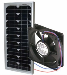 Zeige Details für Solar-Ventilator Set 20, 12 VDC / 5.0 W, 170 m3/h Bild von Solar-Ventilator Set 20, 12 VDC / 5.0 W, 170 m3/h