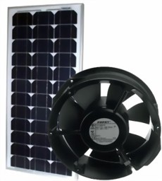 Zeige Details für Solar-Ventilator Set 50, 12 VDC / 12.0 W, 350 m3/h Bild von Solar-Ventilator Set 50, 12 VDC / 12.0 W, 350 m3/h