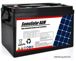 Zeige Details für AGM Batterie SomoSolar 100Ah/12V Bild von AGM Batterie SomoSolar 100Ah/12V