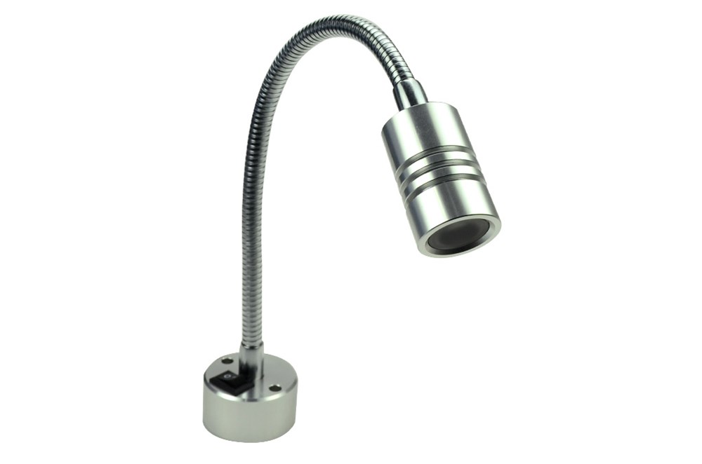 LED-Schwanenhals-Leuchte 330mm m. Universalstecker, 12V / 1W bei