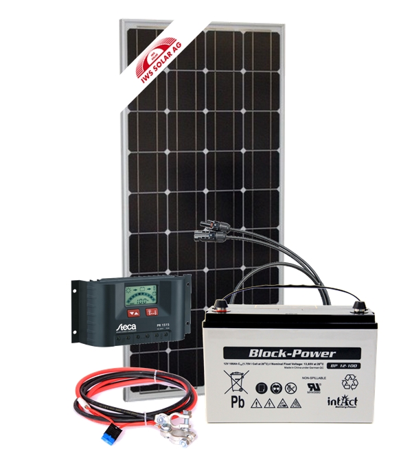 Bild von Insel Solar Set 100W - 12 Volt Inselanlage