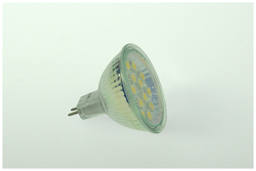 Bild von LED-Spot MR16, 2.2W/12 + 24 VoltDC Schutzglas