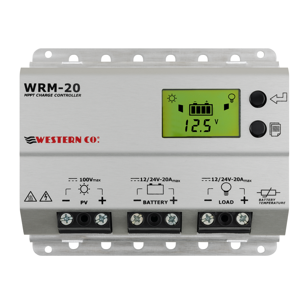 Western MPPT WRM 20 Display-Solarladeregler (Maximum-Power-Point