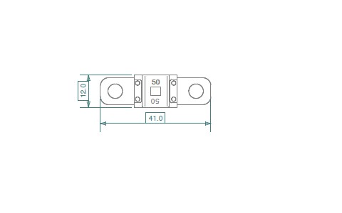 Streifensicherung MIDI 100 A für DC Anwendungen. Absicherung von