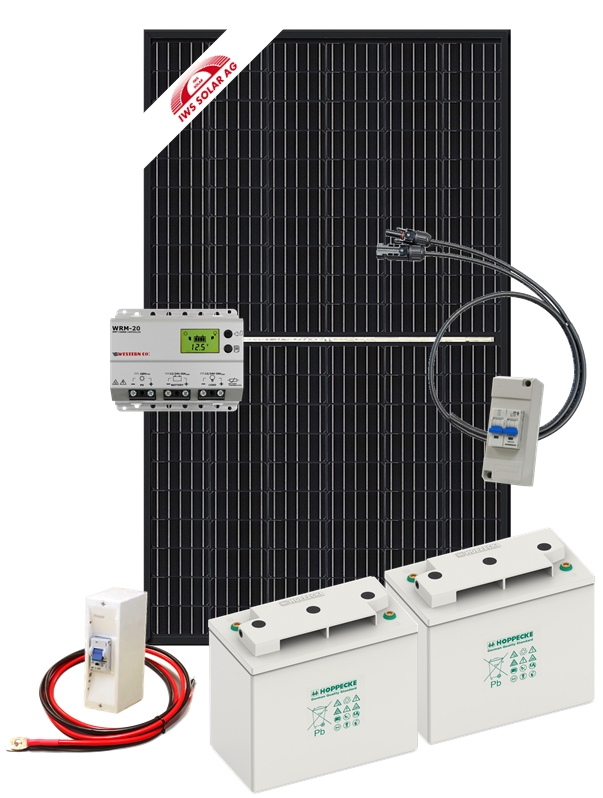 Bild von Insel Solar Set 320W - 12 Volt Inselanlage