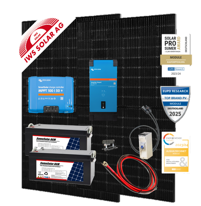 Bild von Insel Solar Set 900W Basic, 24Volt