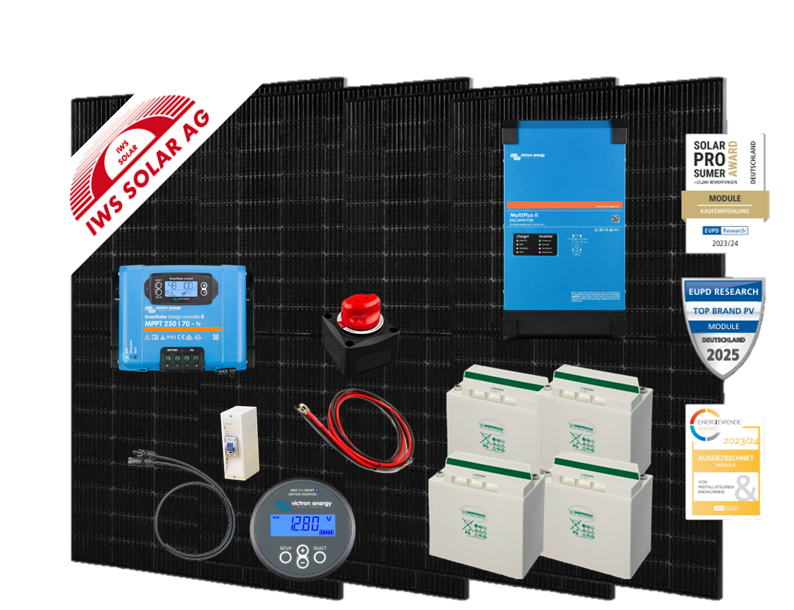 Bild von Insel Solar Set 1800W Professional, 24Volt
