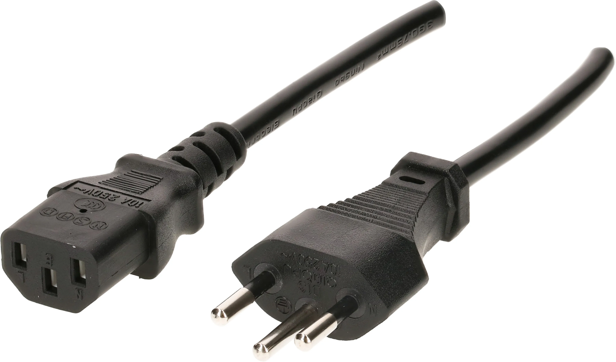 Bild von Max Hauri Netzkabel 2m, schwarz