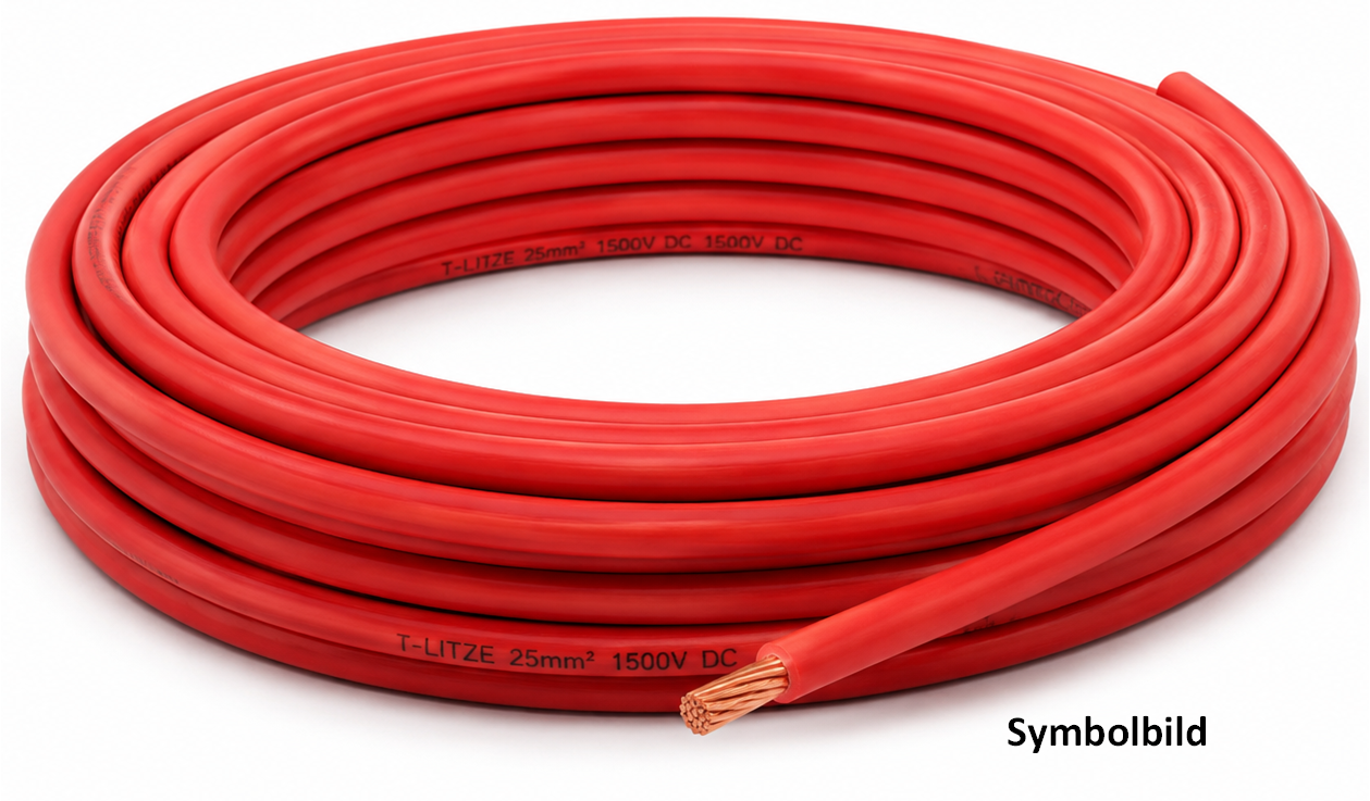 Kabel T-Litze 16 mm2 / rot